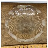 Ruffled glass dish