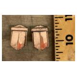 MCM Renoir designer copper clip-on earrings