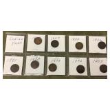 8 Indian head pennies