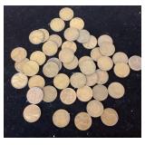 43 wheat pennies 1939-P