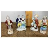 4 porcelain Occupied Japan figures