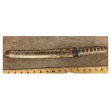 Snake skin sword and scabbard