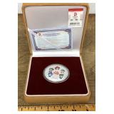 Beijing 2008 Olympics silver plated medallion