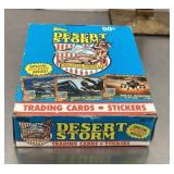 Desert Storm trading card wax box