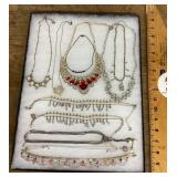 Costume jewelry necklaces