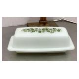 Pyrex Crazy Daisy butter dish