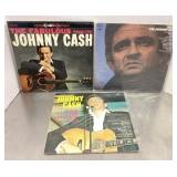 Johnny Cash LP lot