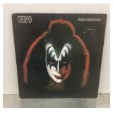 Kiss LP with Gene Simmons poster