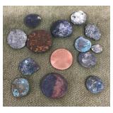 12 antique coins