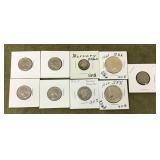 Group of US coins