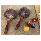 Collection of wooden toys