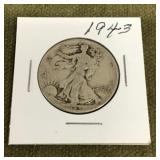 1943 walking liberty half dollar