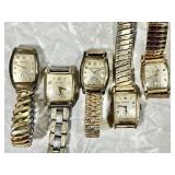 5 old Bulova men