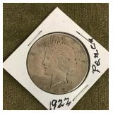 1922 Peace dollar