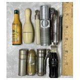 9 assorted cigarette lighters