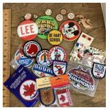 Lot of vintage pins and patches