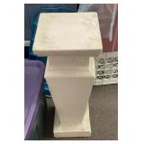 32" plaster fern stand column