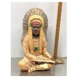 Ceramic Native American figure