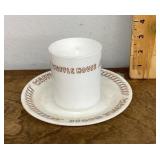 Waffle House mug and saucer