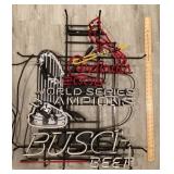 Busch Beer Cardinals World Series champions neon