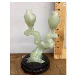 Chinese hand carved jade birds