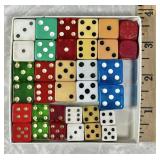 17 pair of vintage dice