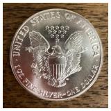 1 oz. American silver Eagle coin