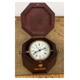 German clock in decorative octagon box