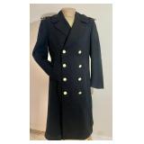 US Navy Lieutenant wool overcoat Size M/L