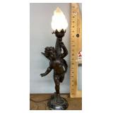 Cherub lamp-- works