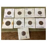 9 Indianhead pennies
