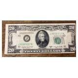 1950 C Series $20 US bank note