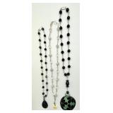 3 artisan crafted necklaces with sterling