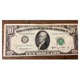 1950 E Series $10 US bank note