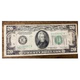 1934 C Series $20 US bank note