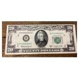 1950 D Series $20 US bank note