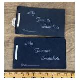 2 vintage snapshot photo albums