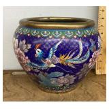 Cloisonnï¿½ planter pot