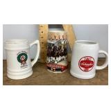 3 beer steins