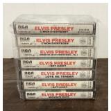 Group of Elvis Presley cassette tapes