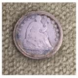 1854 arrow date half dime
