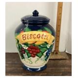 Ceramic biscotti jar