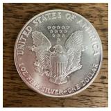 1 oz. American silver Eagle coin