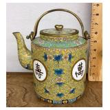 Cloisonnï¿½ tea pot