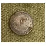 1851 3-cent "trime"