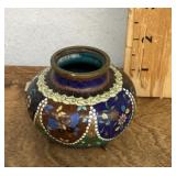 Mini cloisonnï¿½ vase