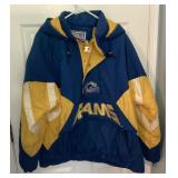 Rams pullover hooded coat Size L
