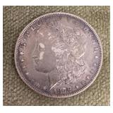 1879 Morgan silver dollar