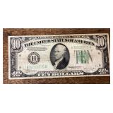 1934 C Series $10 US bank note
