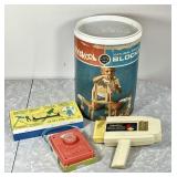 Group of vintage toys and blocks
